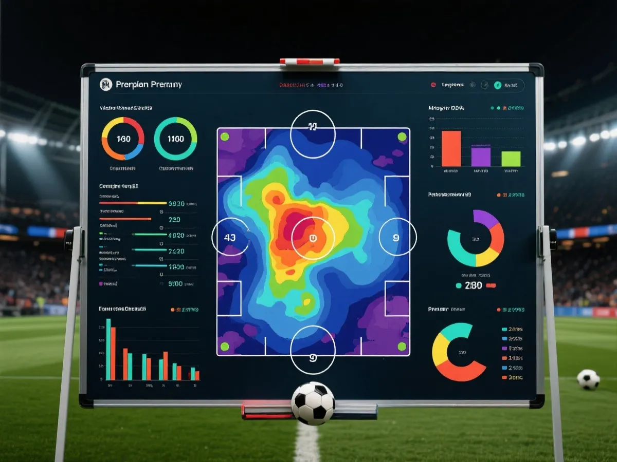 球队战术与热区数据示意图